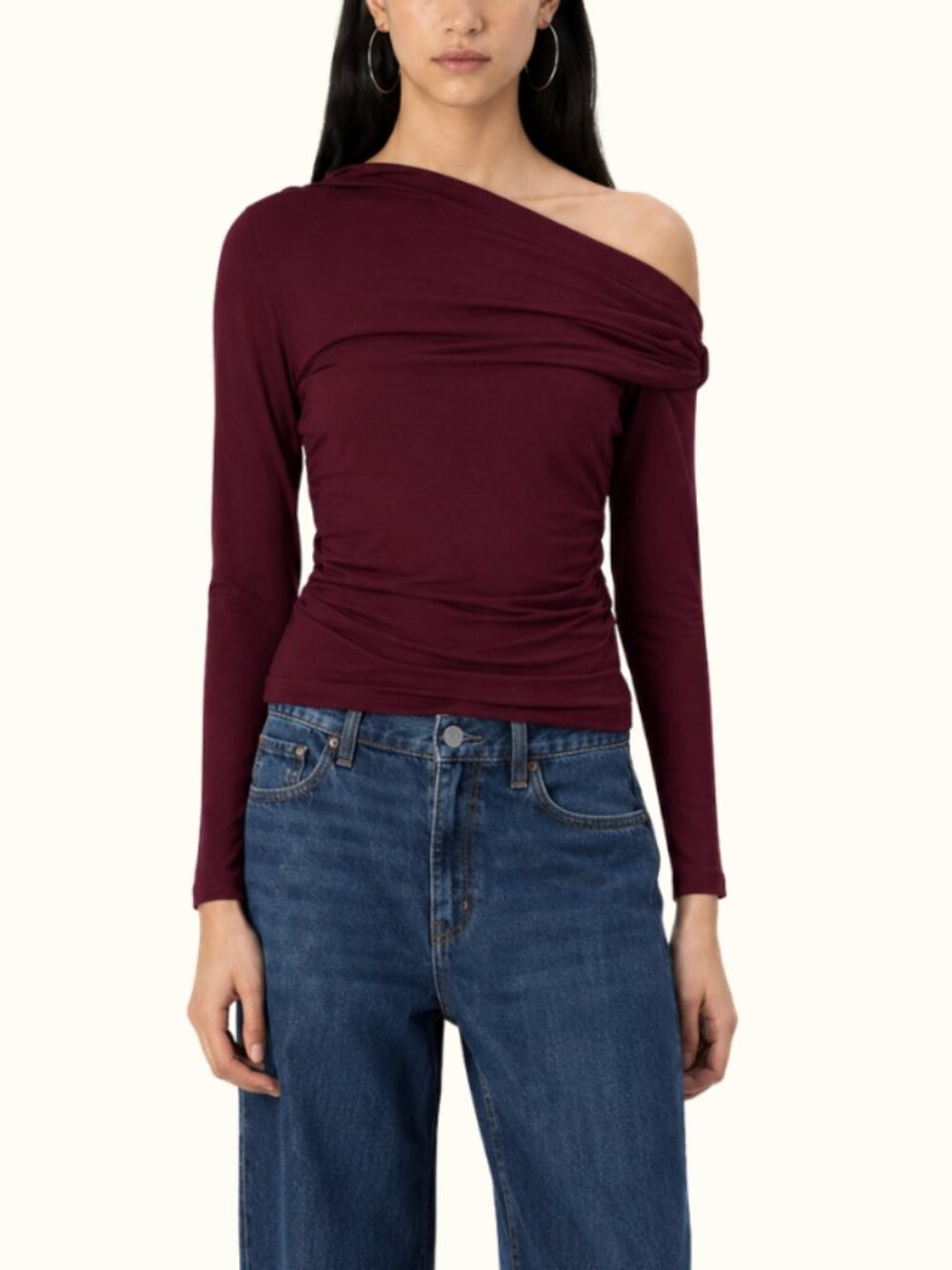Abercrombie Off the Shoulder Ruched Top